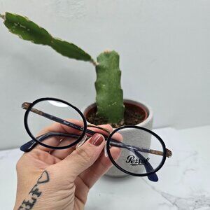 Persol | PO2452V blue copper small oval collegiate eye glass frames | unisex